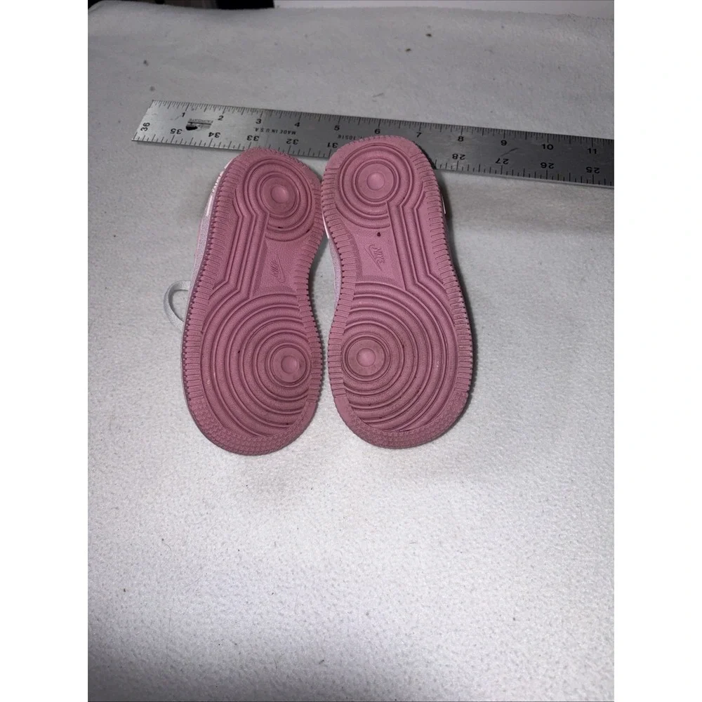Nike Air Force 1 Baby shoes White and Pink 6 C